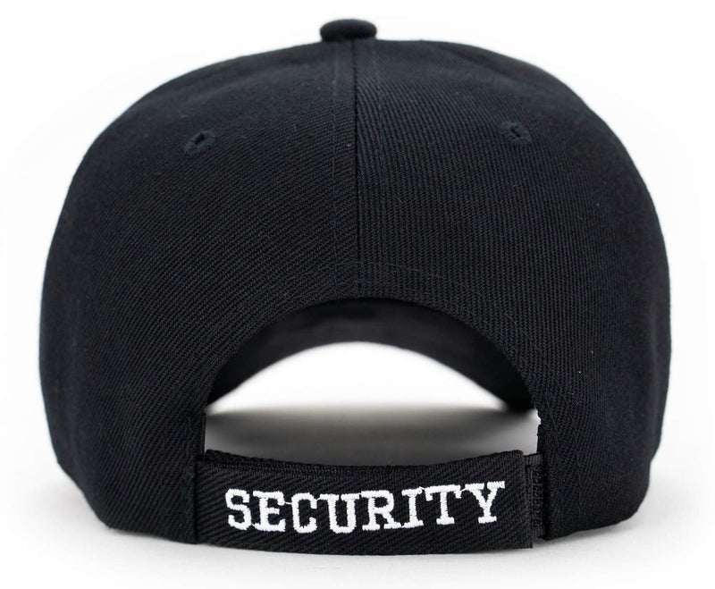 First Class Security Cap with ID On Front, Peak and Back (White Security ID) - Image 3
